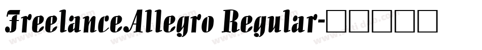 FreelanceAllegro Regular字体转换